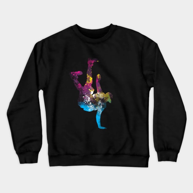 hip hop galaxy Crewneck Sweatshirt by Pradeep Chauhan